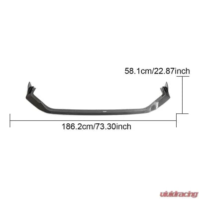Vivid Racing VR-CIVIC-FL5-600 VR Aero Carbon Fiber Front Lip Spoiler Honda Civic Type-R FL5