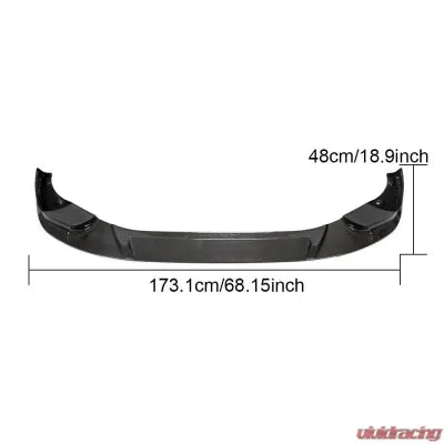 Vivid Racing VR-X3M-X4M-600 VR Aero Carbon Fiber Front Lip Spoiler V2 BMW X3 M | X4 M 2019-2021