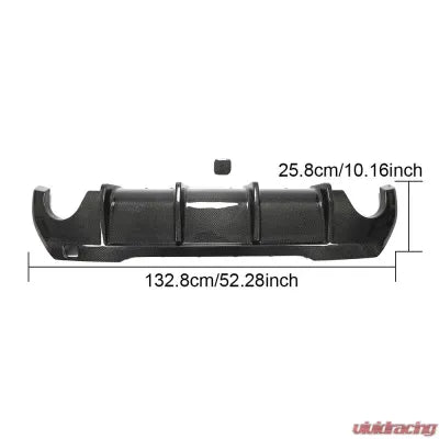 Vivid Racing VR-118iM-610 VR Aero Carbon Fiber Rear Diffuser BMW F40 118i M-Tech M-Sport Hatchback 2020-2021
