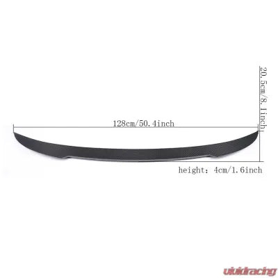 Vivid Racing VR-M4F83-611 VR Aero Carbon Fiber Rear Trunk Spoiler BMW 4 Series F33 Base/M Sport & F83 M4 Convertible 2014-2019