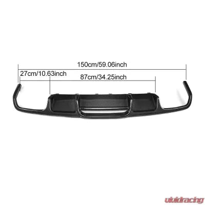 Vivid Racing VR-CLS63AMG-610 VR Aero Carbon Fiber Rear Diffuser Mercedes CLS63 AMG W218 2015-2017