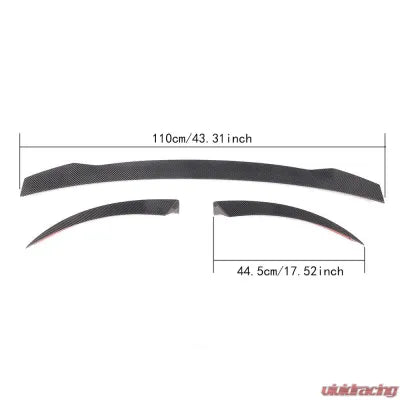 Vivid Racing VR-TTMK3-611 VR Aero Carbon Fiber Rear Trunk Spoiler Audi TT MK3 Type 8S | TTS | TTRS | TT S-Line 2015-2019