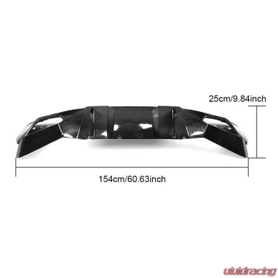 Vivid Racing VR-G30MSPORT-611 VR Aero Carbon Fiber Rear Diffuser V2 BMW 5 Series G30 M Sport Sedan 2017-2020