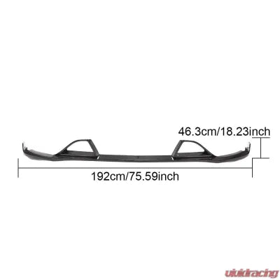 Vivid Racing VR-GLE63-601 VR Aero Carbon Fiber Front Lip Spoiler Mercedes GLE63 AMG S 2015-2019