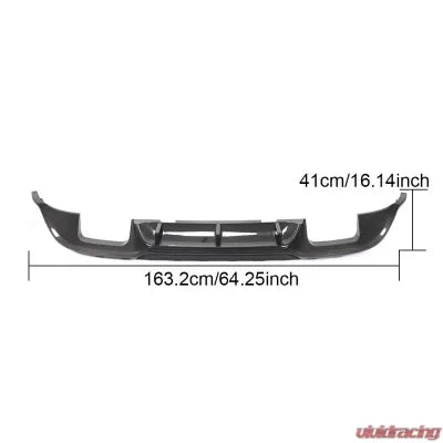 Vivid Racing VR-MK75-615 VR Aero Carbon Fiber Rear Diffuser Volkswagen Golf |GTI MK7.5 2018-2019
