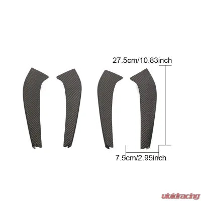 Vivid Racing VR-AMGGTR-650 VR Aero Carbon Fiber Front Bumper Vent Trims Mercedes AMG GT-R 2016-2018