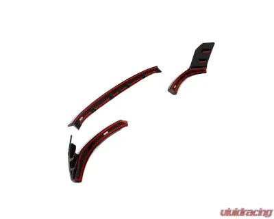 Vivid Racing VR-G87M2-DCF-600 VR Aero Carbon Fiber Front Lip Spoiler 3pc Set BMW M2 G87