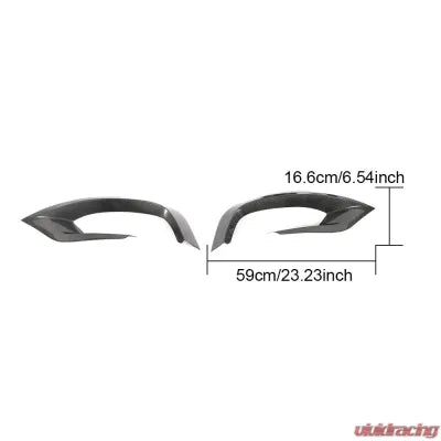 Vivid Racing VR-W222-650 VR Aero Carbon Fiber Front Bumper Vents Mercedes W222 S-Class Sport 2014-2017