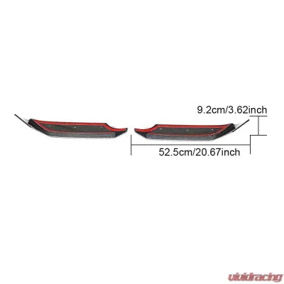 Vivid Racing VR-G63-601 VR Aero Carbon Fiber Front Bumper Lip Splitters Mercedes G63 AMG 2019+