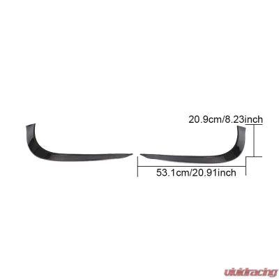 Vivid Racing VR-SLCR172-601 VR Aero Carbon Fiber Front Bumper Canards Mercedes R172 SLC180 | SLC200 | SLC300 Convertible 2016-2019