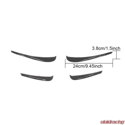 Vivid Racing VR-F06F12F13M6-602 VR Aero Carbon Fiber Front Bumper Canards BMW 6 Series F06 | F12 | F13 | M6