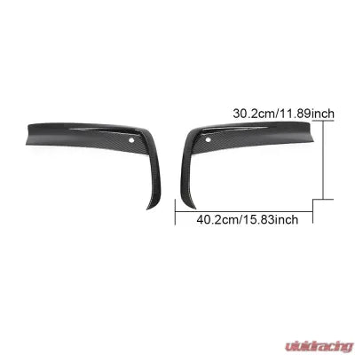 Vivid Racing VR-G14G15G16-FOGC VR Aero Carbon Fiber Fog Light Cover Splitter Canard BMW G14 | G15 | G16 M-Sport 2019-2020