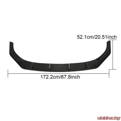 Vivid Racing VR-MK8-601 VR Aero Carbon Fiber Front Lip Spoiler Volkswagen Golf R MK8 2021-2022