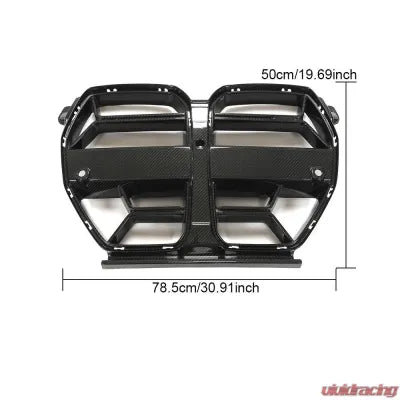 Vivid Racing VR-M3M4-GRILL-1 VR Aero Carbon Fiber Front Kidney Grill w/o Sensor BMW M3 G80 | M4 G82 G83 2021-2024