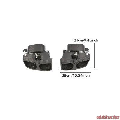 Vivid Racing VR-C63AMG-EXTIP VR Aero Carbon Fiber Exhaust Tips Mercedes C63 AMG S 2015-2018