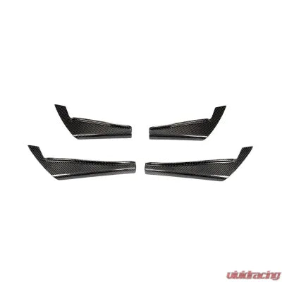 Vivid Racing VR-A4-600 VR Aero Carbon Fiber Front Bumper Canards Audi A4 B9 Base Sedan 2017-2020