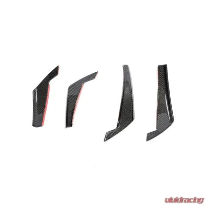 Vivid Racing VR-A4-600 VR Aero Carbon Fiber Front Bumper Canards Audi A4 B9 Base Sedan 2017-2020