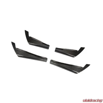Vivid Racing VR-A4-600 VR Aero Carbon Fiber Front Bumper Canards Audi A4 B9 Base Sedan 2017-2020