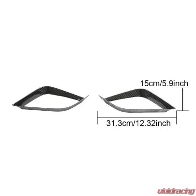 Vivid Racing VR-911-GTS-650 VR Aero Carbon Fiber Front Bumper Vent Trims Porsche 991.2 Carrera GTS 2017-2019