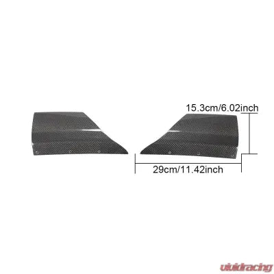 Vivid Racing VR-RS3-611 VR Aero Carbon Fiber Front Bumper Splitter Audi RS3 Sedan 2017-2019