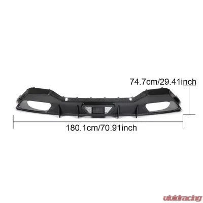 Vivid Racing VR-G16M-610 VR Aero Carbon Fiber Rear Diffuser BMW G16 8 Series M-Sport 4D 2018-2020