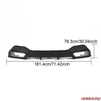 Vivid Racing VR-G16MSPORT-610 VR Aero Carbon Fiber Rear Diffuser V1 BMW G16 8 Series M-Sport 4D 2019-2021