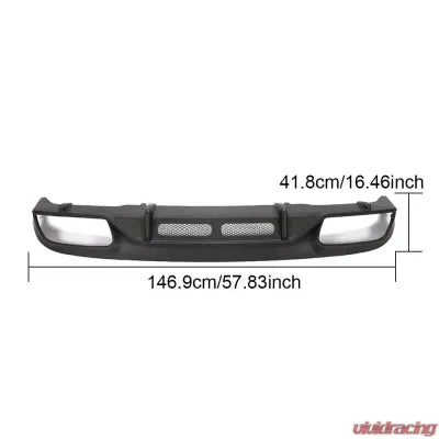 Vivid Racing VR-C63-610 VR Aero Carbon Fiber Rear Diffuser Mercedes C Class C63 AMG S 2 Door 2015-2021