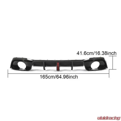 Vivid Racing VR-MK8GTI-610 VR Aero Carbon Fiber Rear Diffuser Volkswagen Golf GTI MK8 2021-2022