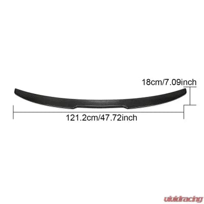 Vivid Racing VR-M4G22G82-611 VR Aero Carbon Fiber Rear Trunk Spoiler V1 BMW M4 G82 | 4 Series G22 Coupe 2021-2023