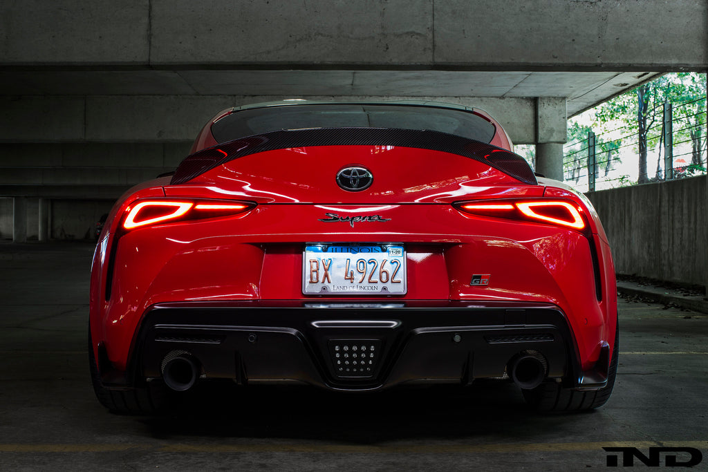 IND A90 Supra Exhaust Tip Set - Matte Black