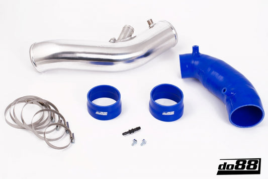 DO88 IR-100B SAAB 9-3 2.8T V6 06-11 Inlet pipe with Blue hoses