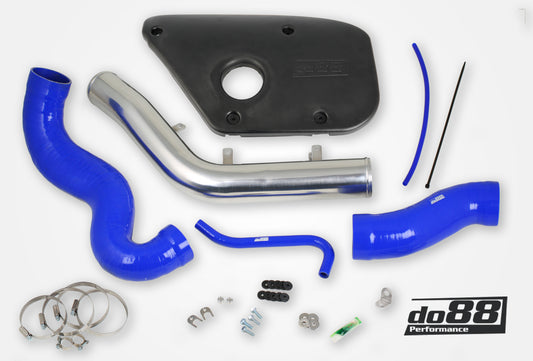 DO88 IR-120-PE-B Volvo S60 V60 V70 T6 Inlet pipe, Blue hoses, Plastic cover