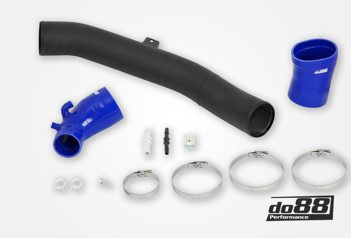 DO88 IR-160-B SAAB 9-5 2.8t V6 2010-2011 Inlet pipe with Blue hoses