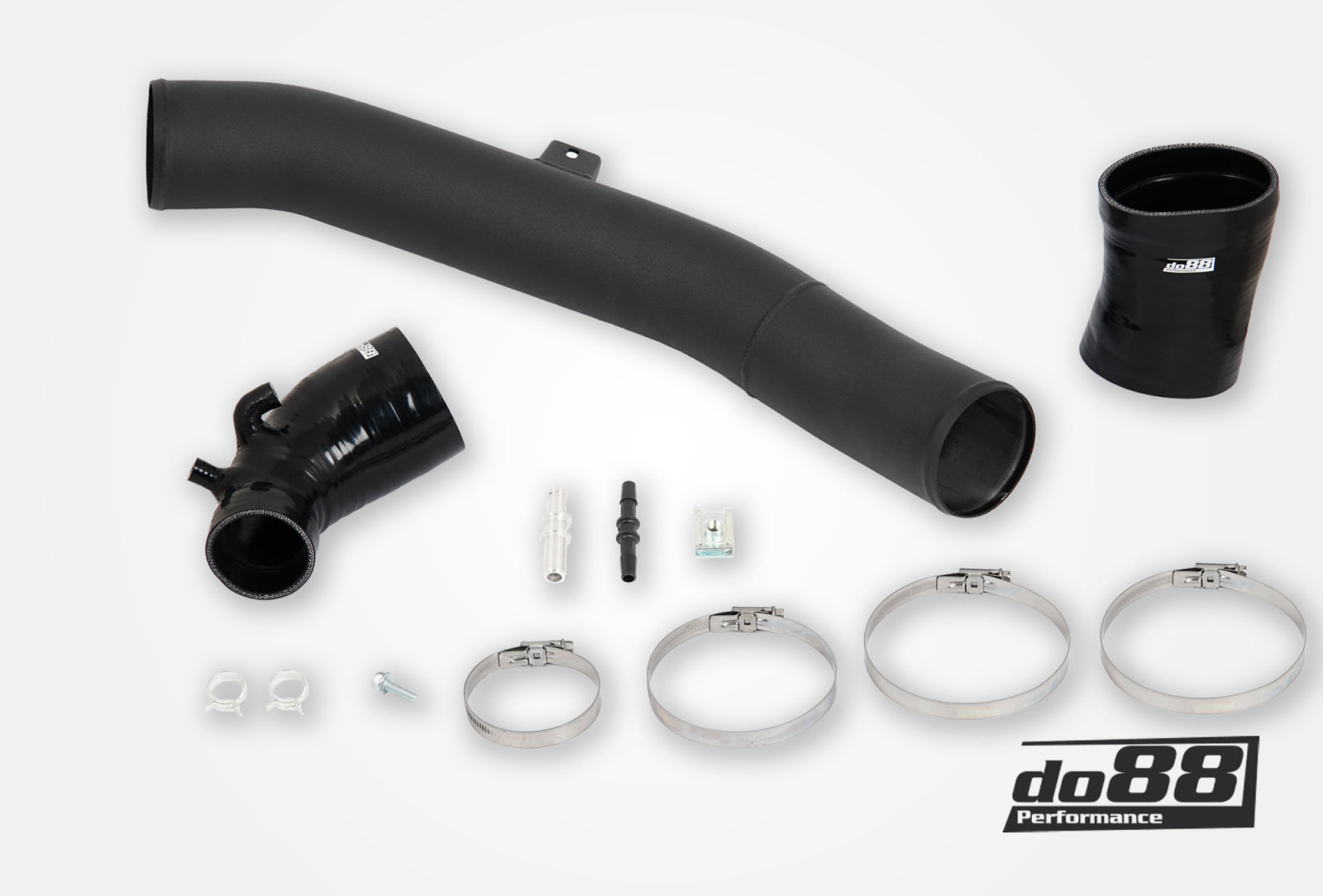 DO88 IR-160-S SAAB 9-5 2.8t V6 2010-2011 Inlet pipe with Black hoses