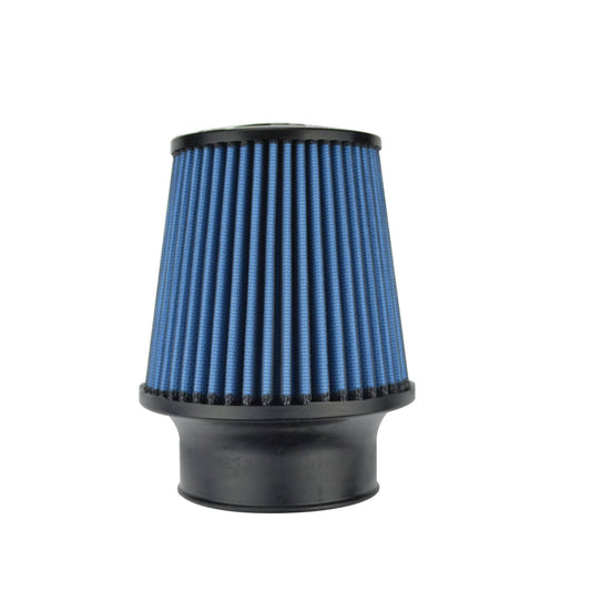 Injen X-1063-BB SuperNano-Web Air Filter: 3.25" Flange Diameter / 5" Base / 4.80" Tall / 4.0" Top