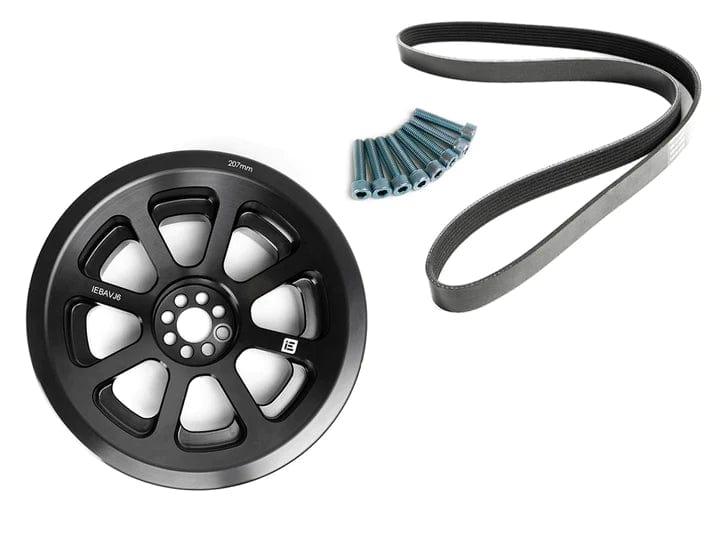 Integrated Engineering IEBAVJ6 Audi 3.0T TFSI B8 C7 207mm Crank Pulley & Damper Upgrade Kit (Inc. S4, S5, A6 & A7) - ML Performance UK