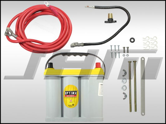 JHM JHM-B67BattRelo Lightweight Battery Relocation Kit (w/ Battery) for B6-B7 A4-S4