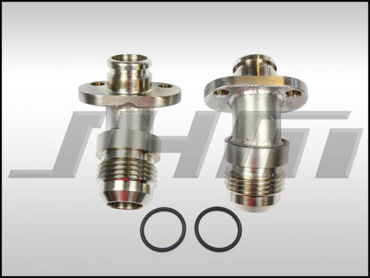 JHM JHM-B7RS4-12Adpt -12AN Conversion Oil Pan Adapters for B7-RS4 Oil Cooler