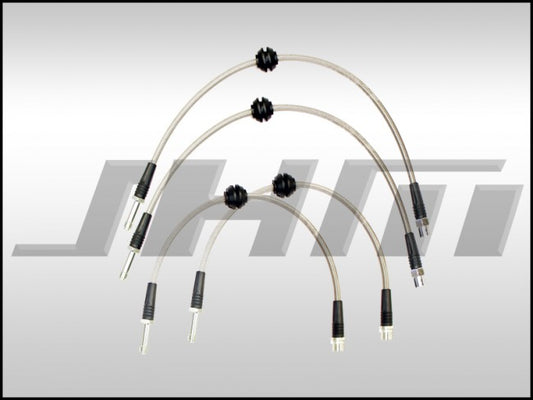 JHM JHM-8K0611707E-8K0611775J-S Brake Line Kit-Stainless (JHM) Front and Rear Lines for B8 S4-S5