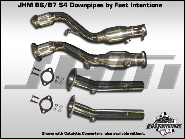 JHM Audi 4.2L V8 Exhaust Downpipes w HFC (B6 S4 & B7 S4)