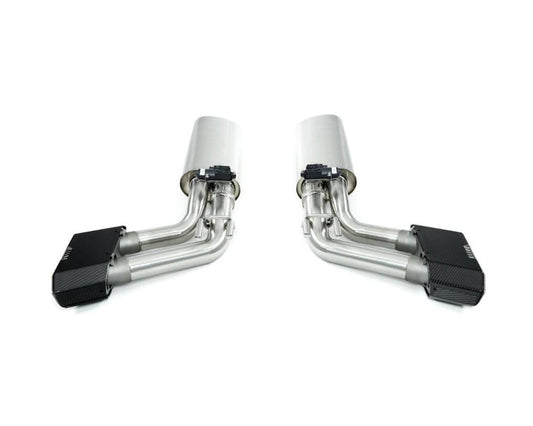 Kline Innovation KL-MER-G63-RS-SS Valvetronic Rear Section w/ Carbon Fiber Tips Mercedes-Benz G63 AMG W464
