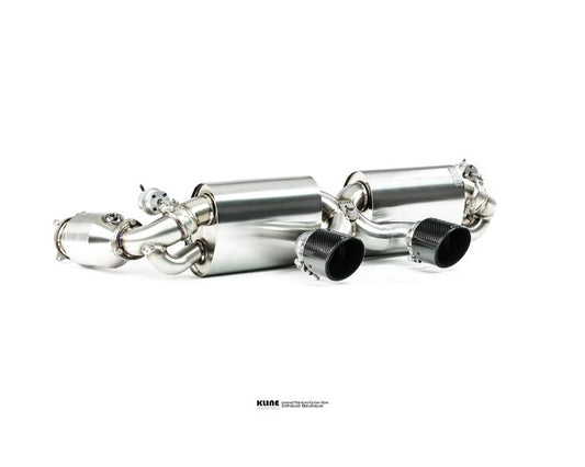 Kline Innovation KL-POR-991.2CR-200-CS-SS 100 Cell Cat Pipe Set Porsche 991.2 Carrera