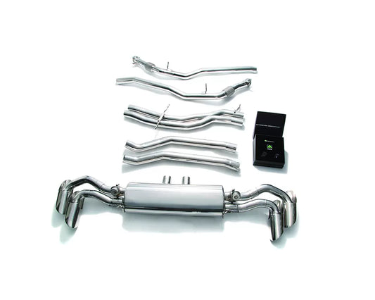 Valvetronic Exhaust System Lamborghini Urus 4.0L V8 2018 with Chrome Silver Tips | ML Performance Car Parts
