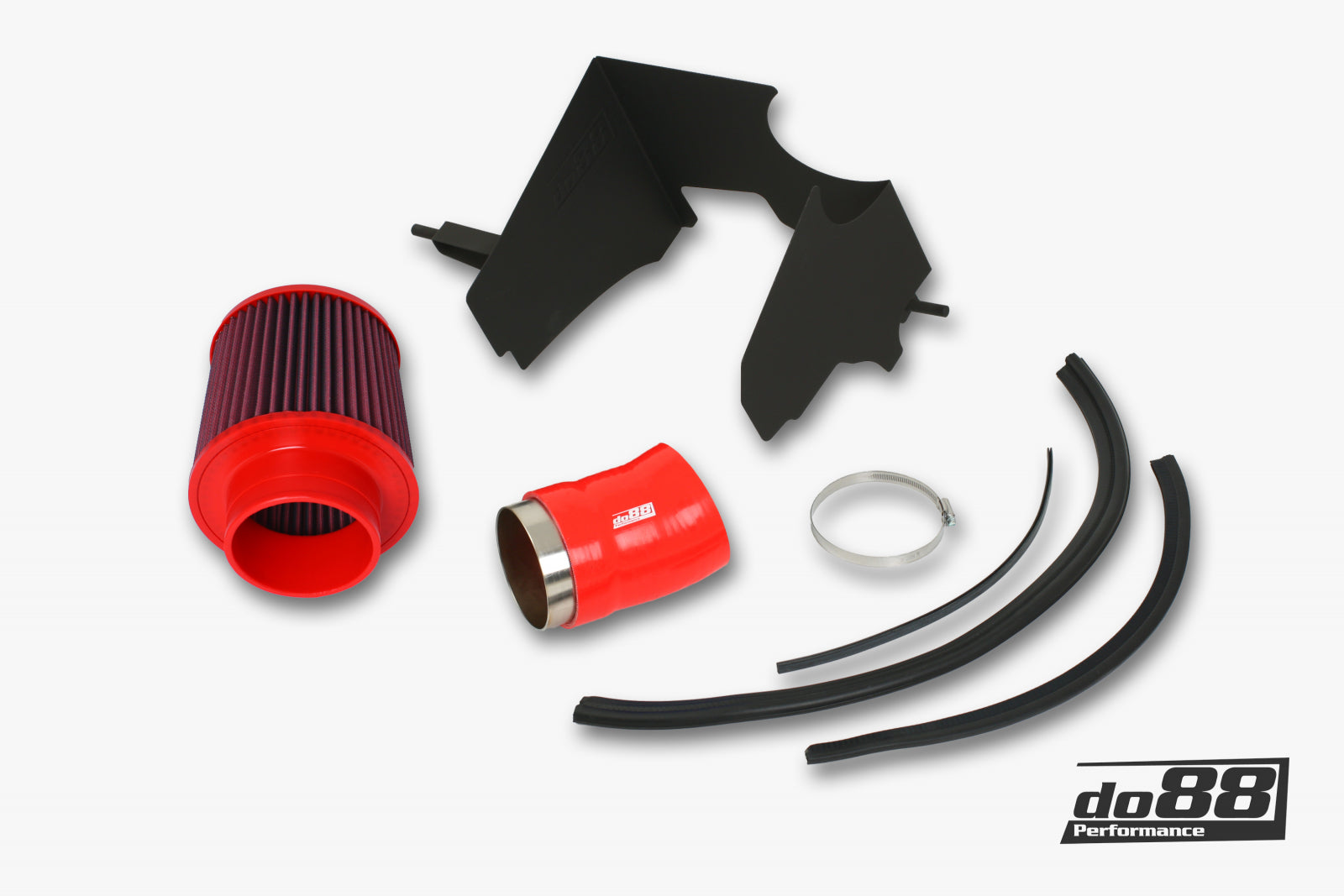 DO88 LF-100R-Filter SAAB 9-3 2.8T V6 06-11 Intake system with filter, red hose
