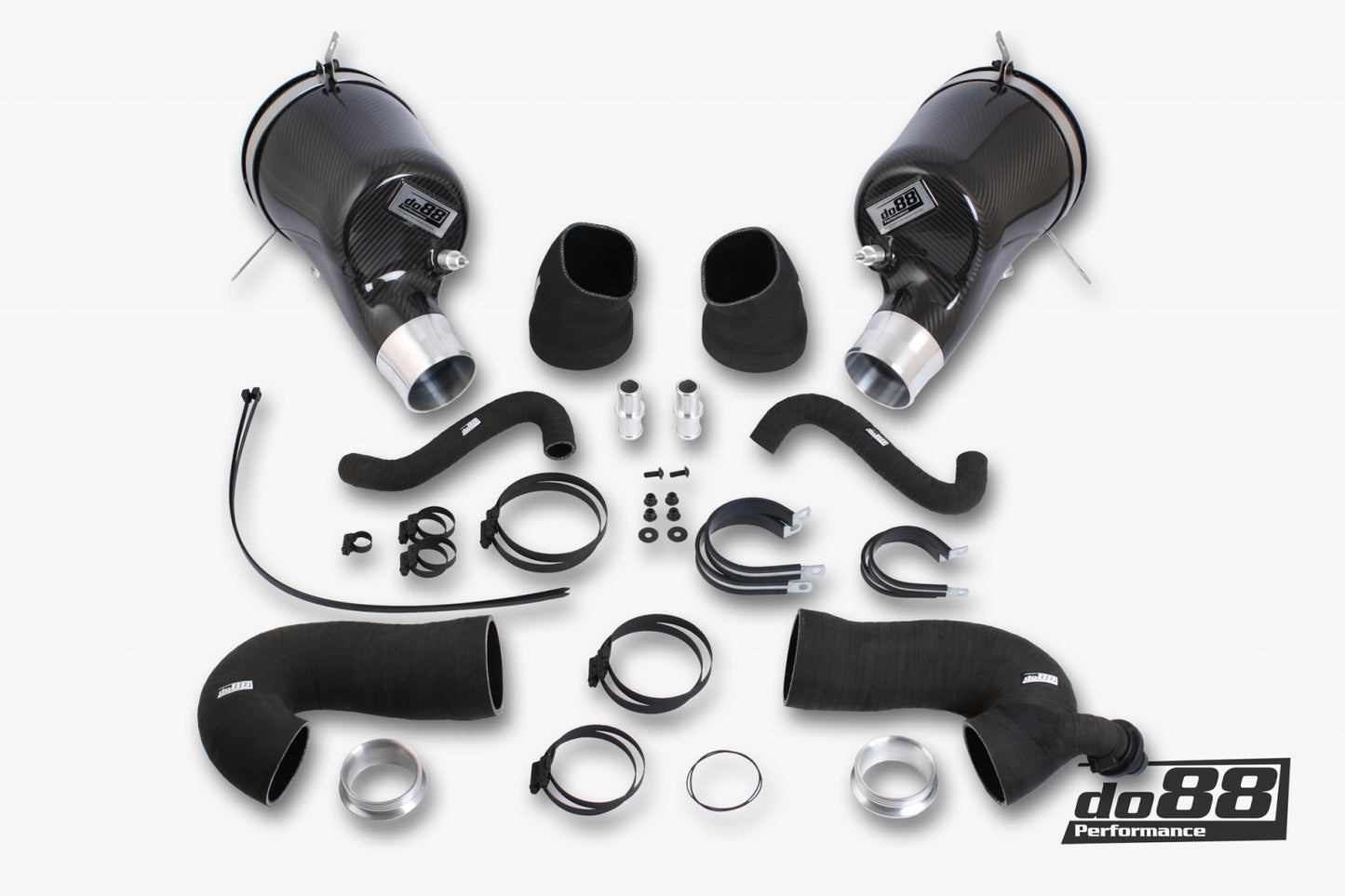 DO88 LF-160-ST-80-212 Porsche 911 Carrera (992) Induction system, 80mm outl, with Turbo inlet hoses