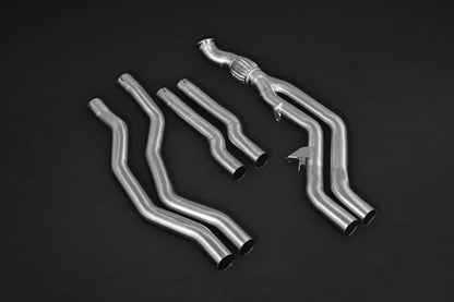 Capristo 02BM09903001 BMW M2 (F87) ECE Valved Exhaust with Mid-Silencer Spare Pipes and Stainless Tips (CES3) 