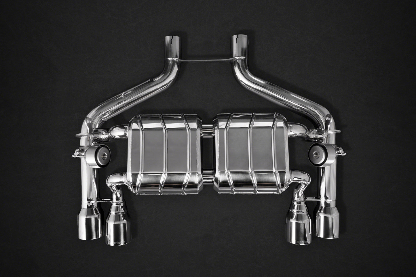 Capristo 02BM09903001 BMW M2 (F87) ECE Valved Exhaust with Mid-Silencer Spare Pipes and Stainless Tips (CES3) 
