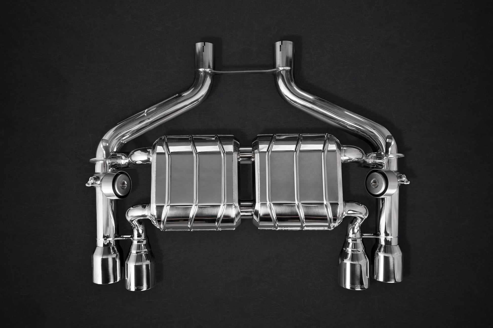 Capristo 02BM09903001 BMW M2 (F87) ECE Valved Exhaust with Mid-Silencer Spare Pipes and Stainless Tips (CES3) 