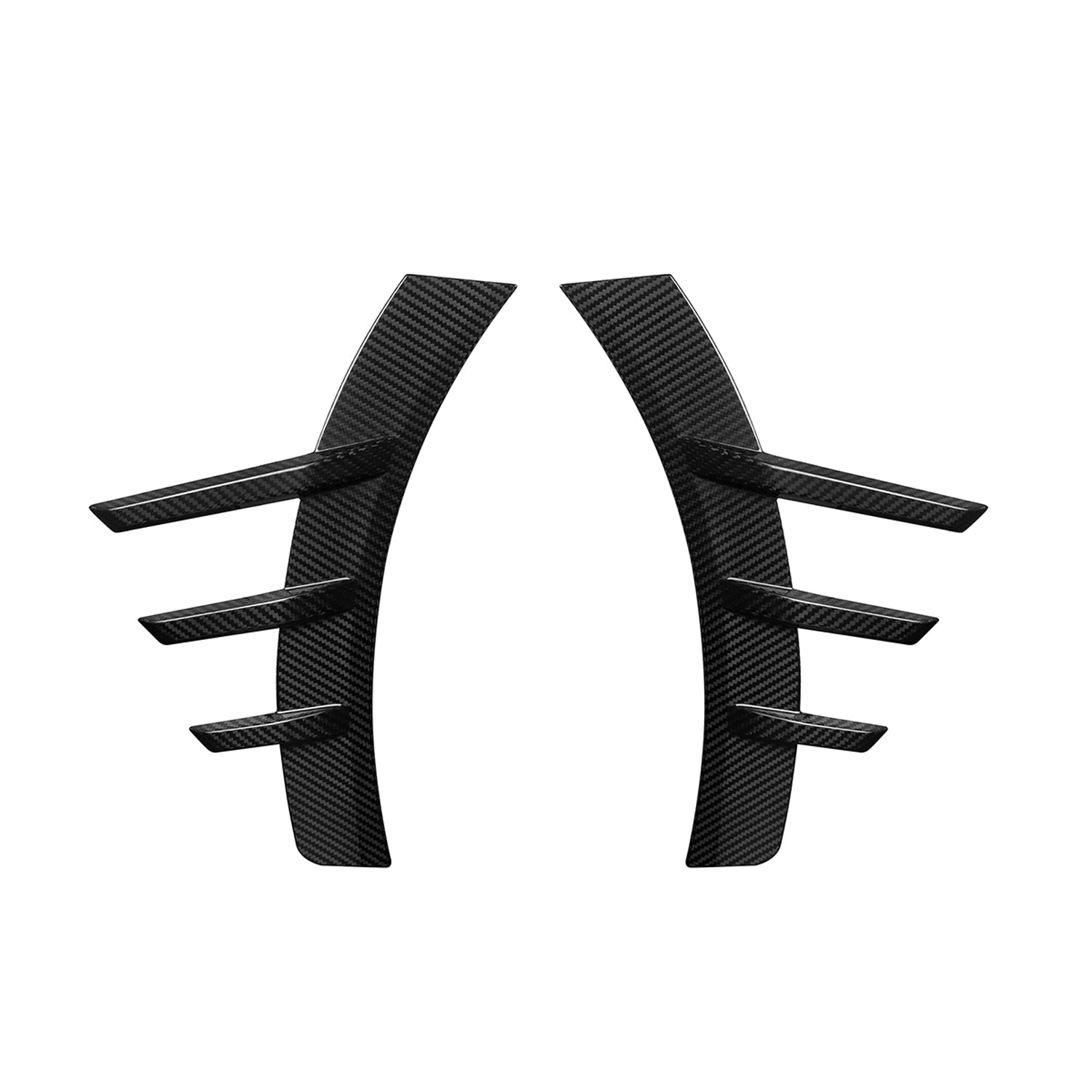 MHCP-G87-CF-ST002 BMW M2 G87 Performance Style Rear Side Fender Trims In Pre Preg Gloss Carbon Fibre (G87) | ML Performance Car Parts