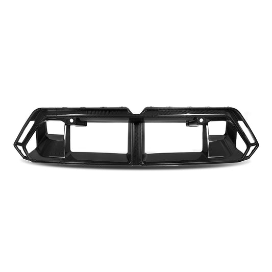 MHCP-G9X-CF-FG001 BMW G90 & G99 M5 Central Front Bumper Trim In Pre Preg Carbon Fibre | ML Performance Car Parts